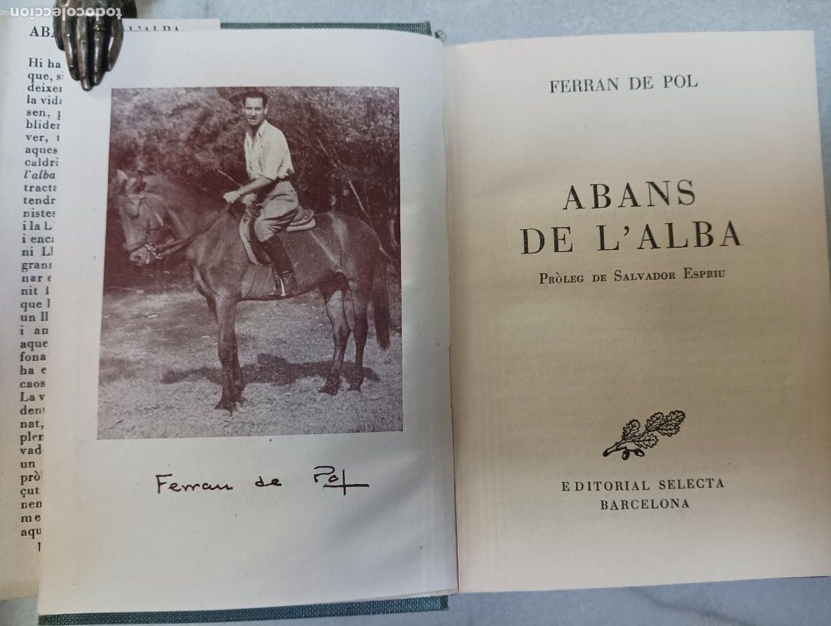 Libros de segunda mano: Abans de lAlba. Ferran de Pol - Foto 2
