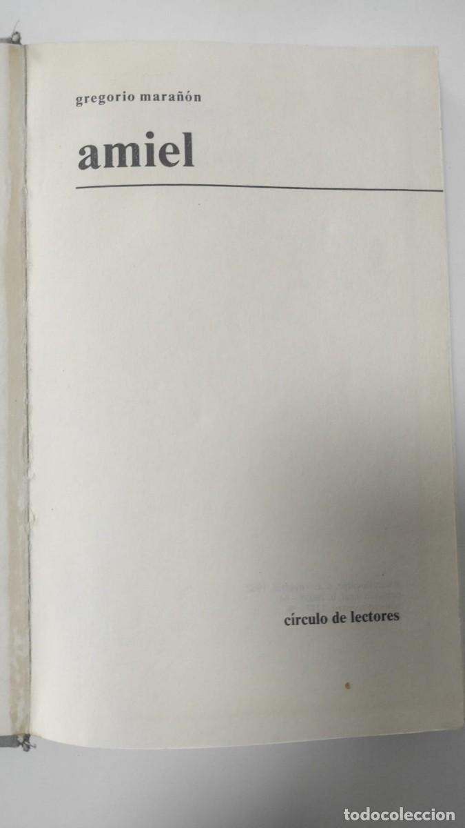 Libros de segunda mano: Amiel - Gregorio Mara&ntilde;on - Foto 2