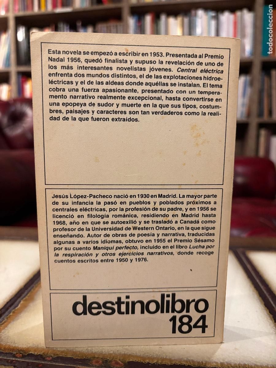 Libros de segunda mano: Central el&eacute;ctrica. Jes&uacute;s L&oacute;pez Pacheco. - Foto 2