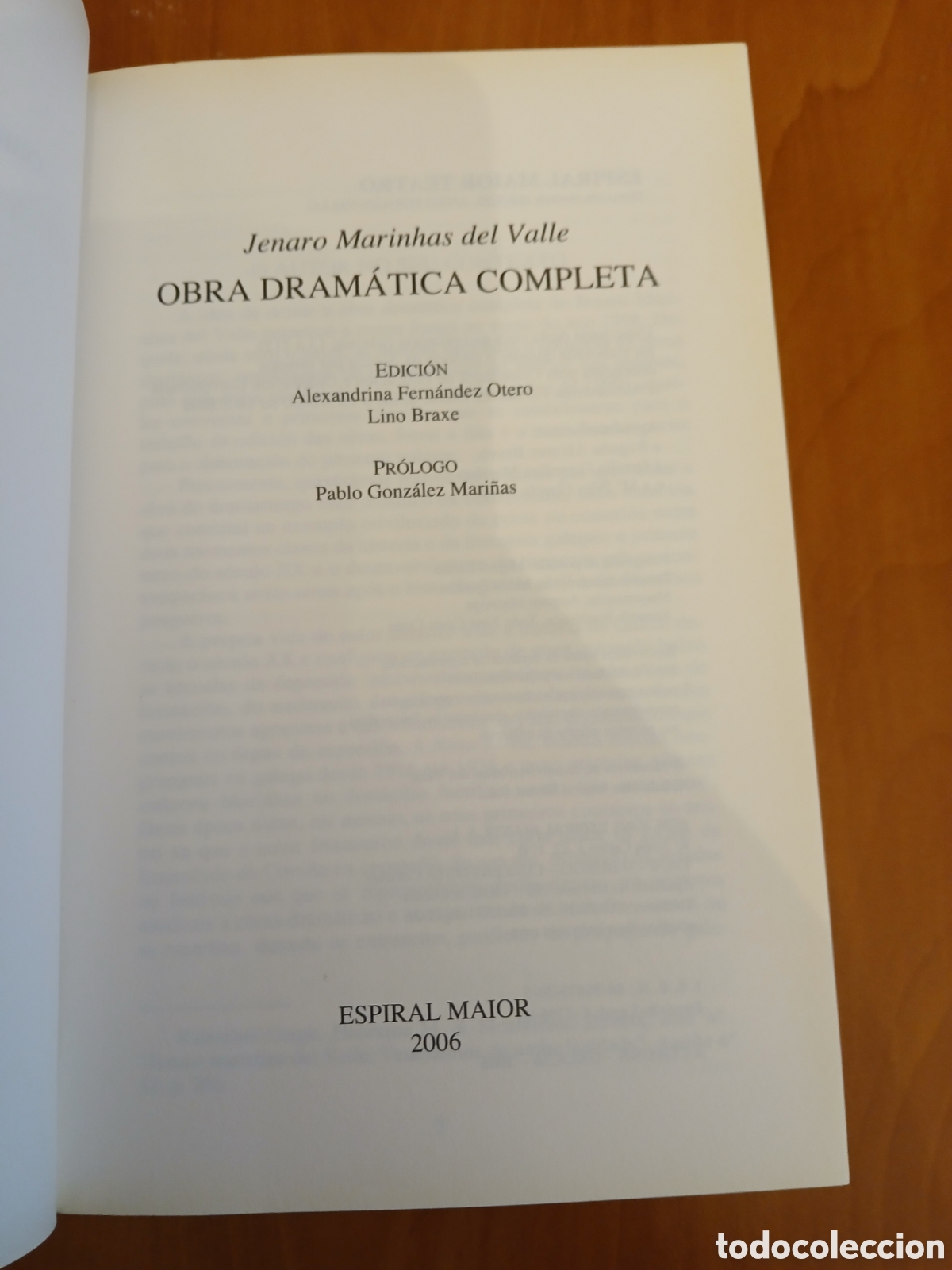 Libros de segunda mano: Obra Dram&aacute;tica Completa, Jenaro Marinhas del Valle. GALICIA. - Foto 3
