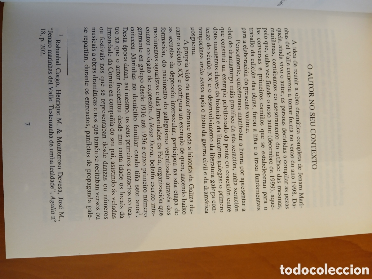 Libros de segunda mano: Obra Dram&aacute;tica Completa, Jenaro Marinhas del Valle. GALICIA. - Foto 4