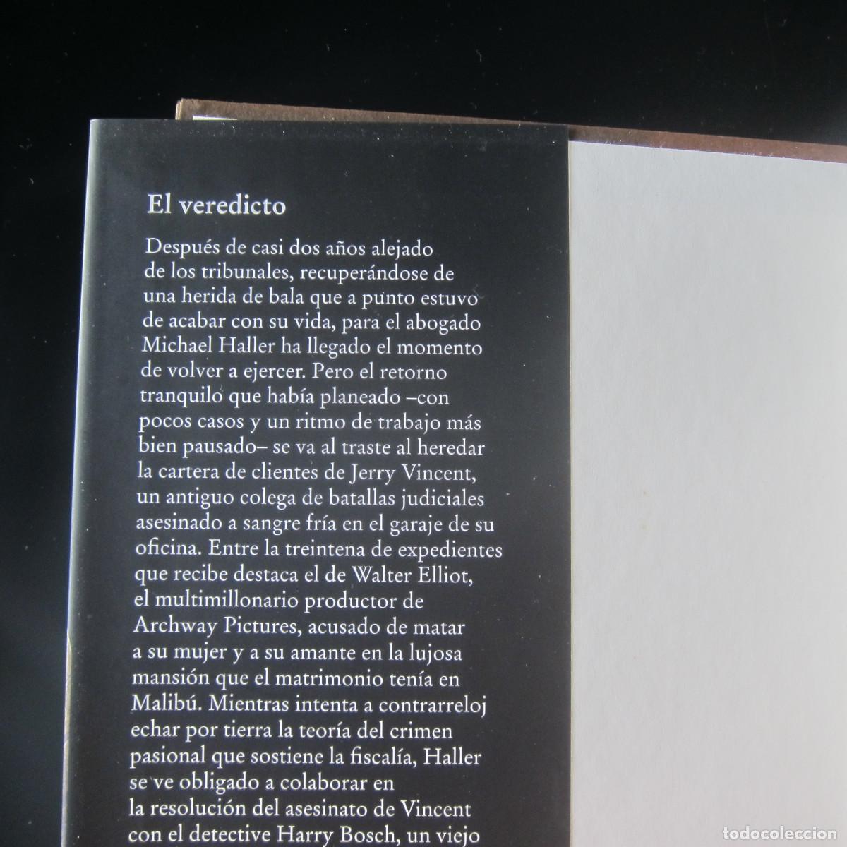 Libros de segunda mano: EL VEREDICTO - MICHAEL CONELLY (C&Iacute;RCULO DE LECTORES) NOVELA - Foto 6