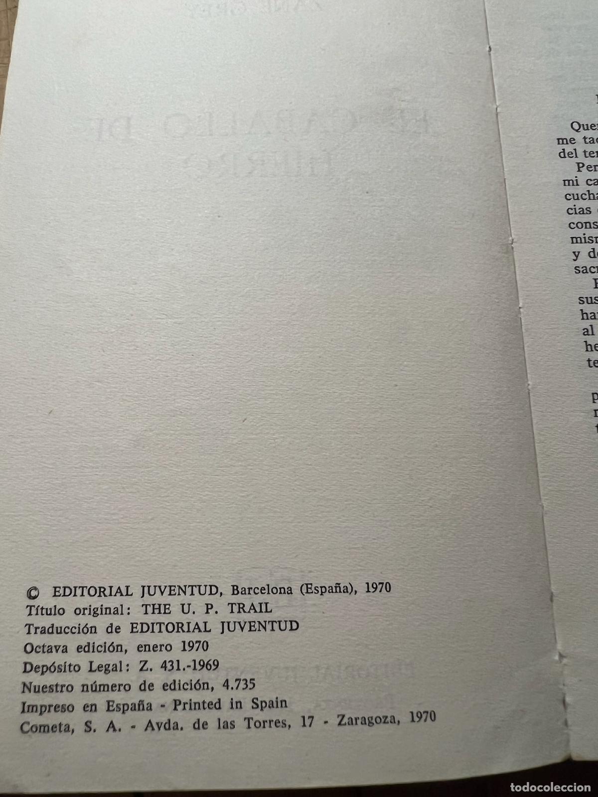 Libros de segunda mano: El caballo de hierro - Zane Grey - Foto 4