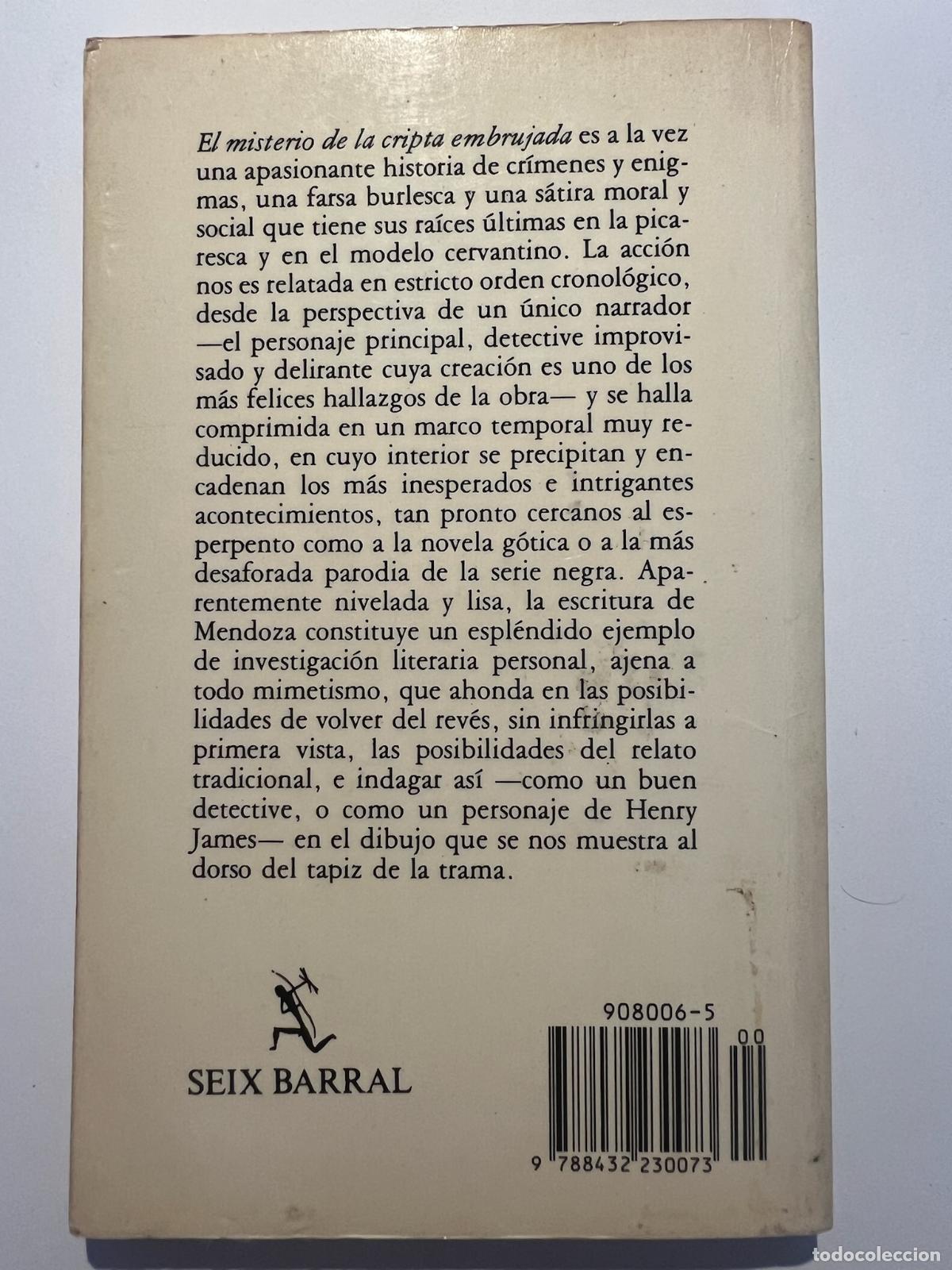 Libros de segunda mano: El misterio de la cripta embrujada - Eduardo mendoza - Foto 3