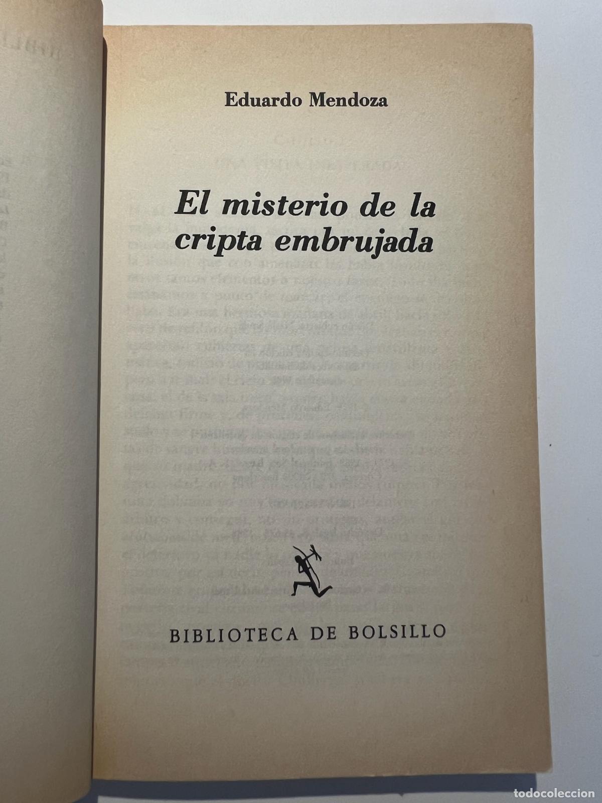 Libros de segunda mano: El misterio de la cripta embrujada - Eduardo mendoza - Foto 5