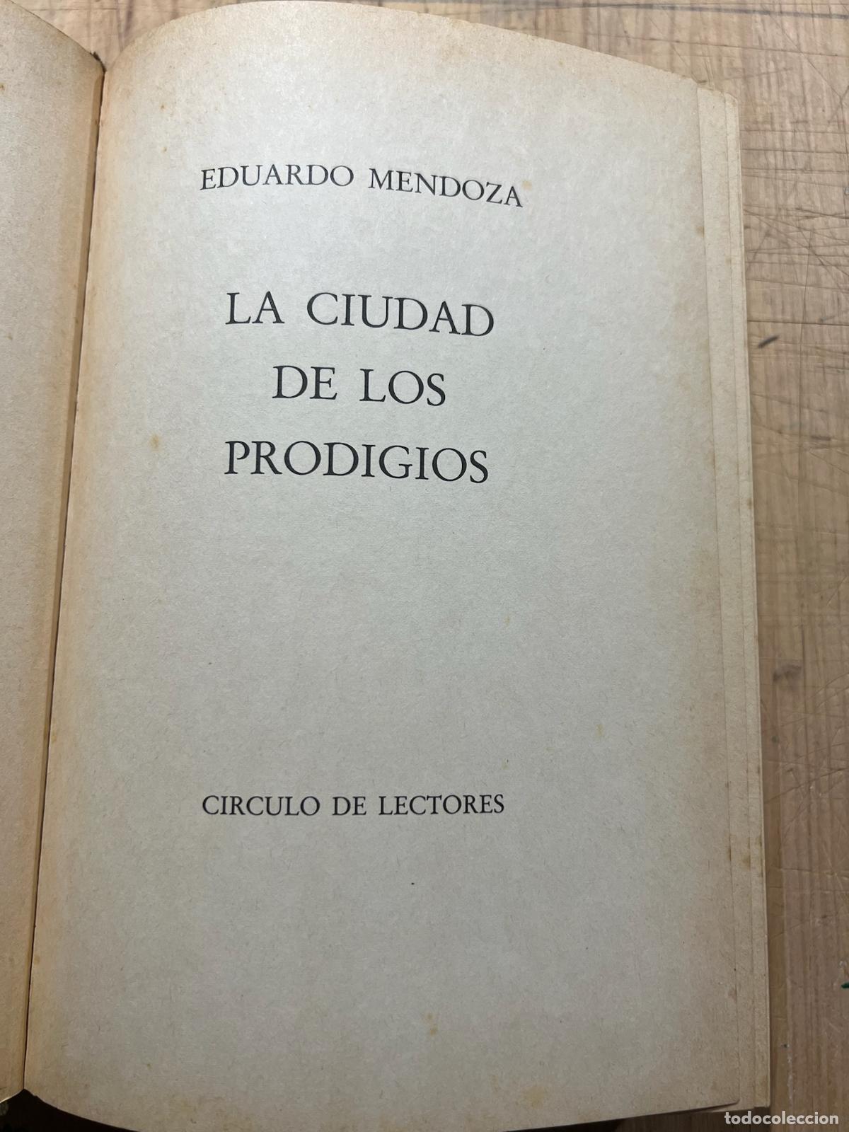 Libros de segunda mano: La ciudad de los prodigios - Eduardo Mendoza - Foto 4