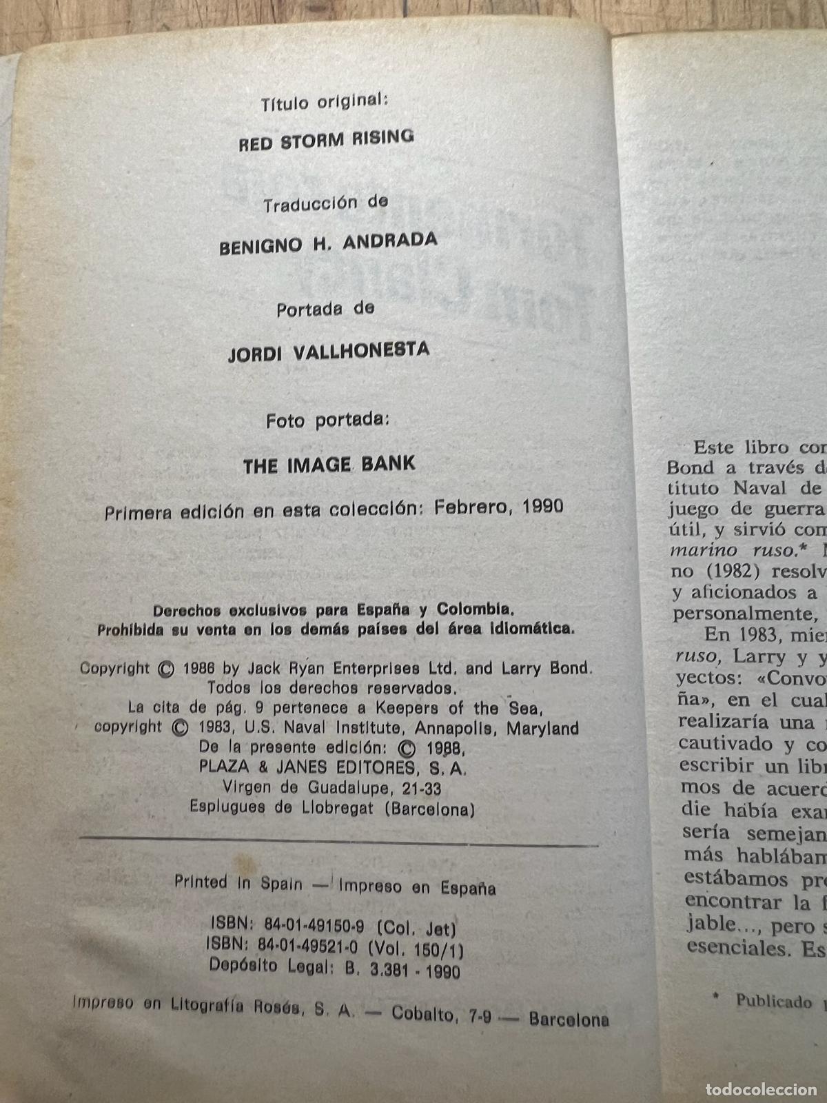 Libros de segunda mano: Tom Clancy. Tormenta roja - Tom clancy - Foto 5