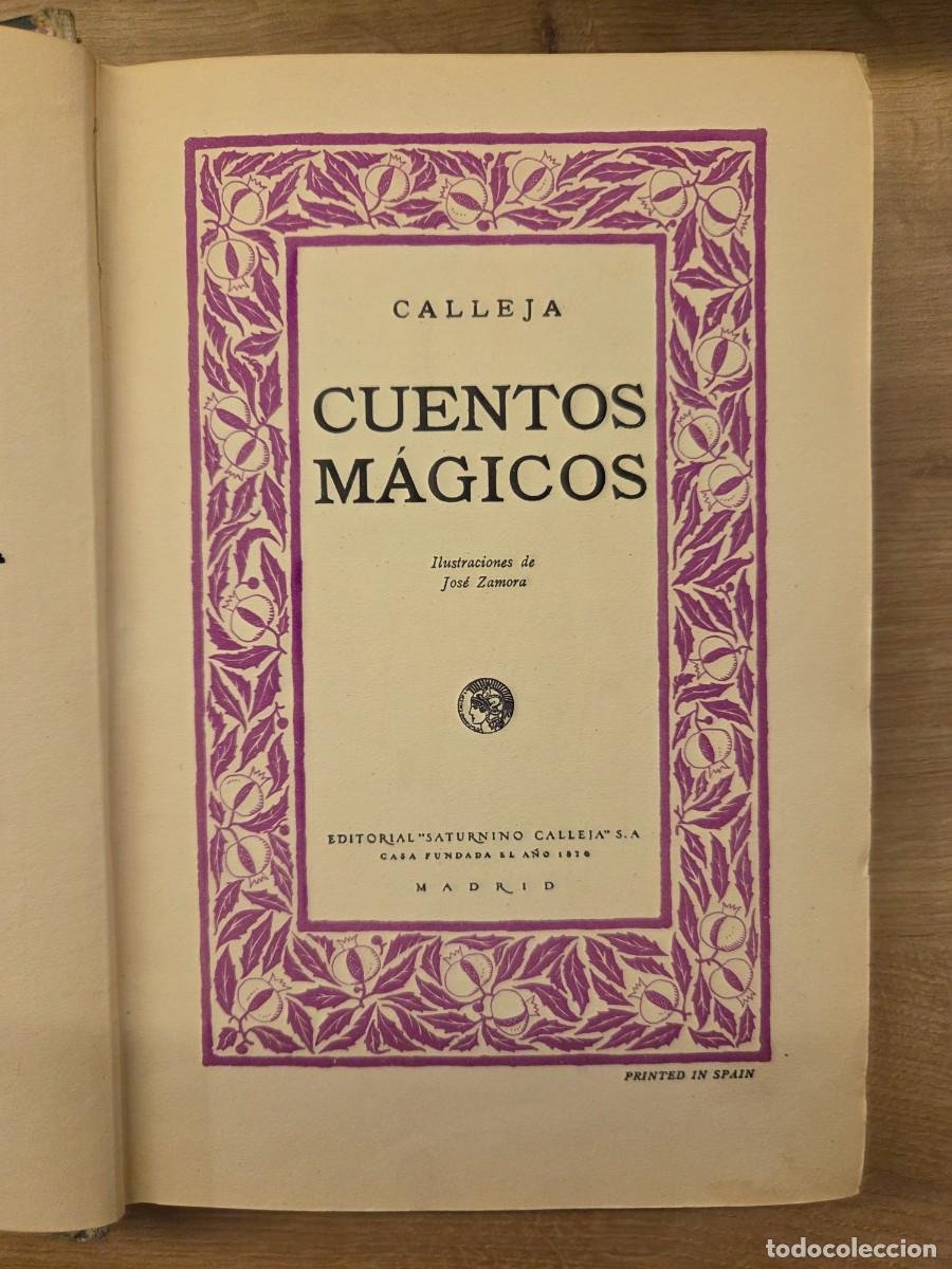 Libros de segunda mano: LIBRO DE LOS CUENTOS MAGICOS. SATURNIRO CALLEJA - Foto 2