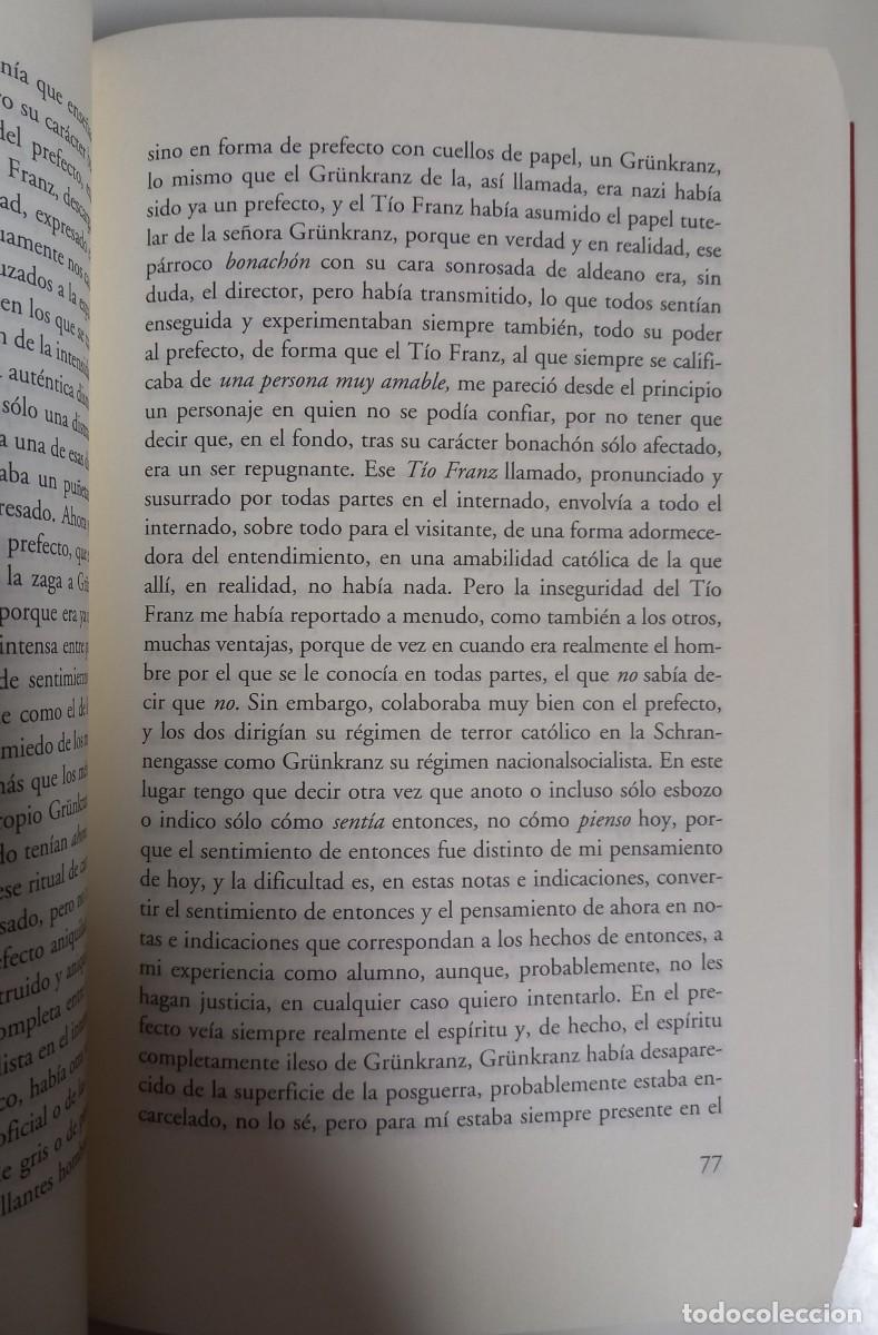 Libros de segunda mano: Relatos autobiogr&aacute;ficos, de Thomas Bernhard - Foto 3