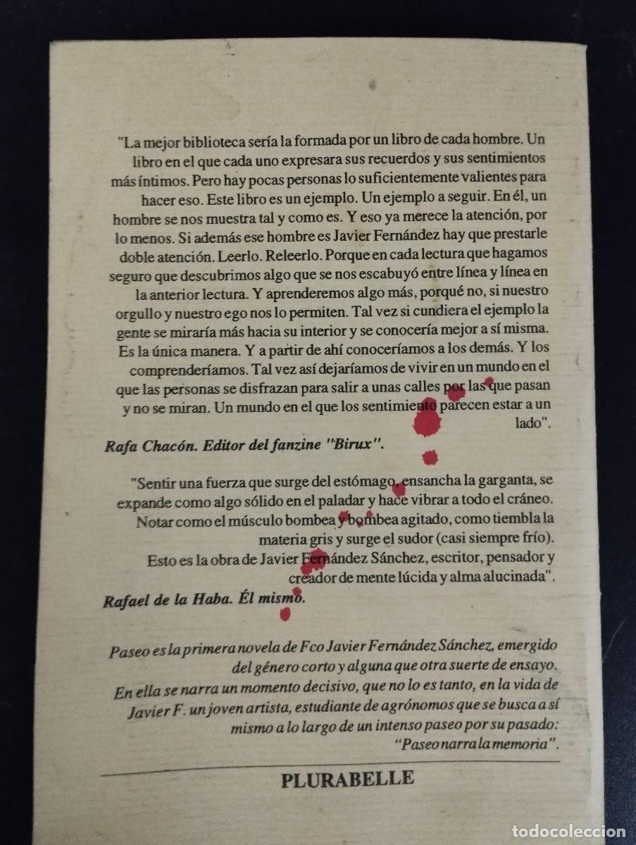 Libros de segunda mano: Paseo, de Javier Fern&aacute;ndez - Foto 2