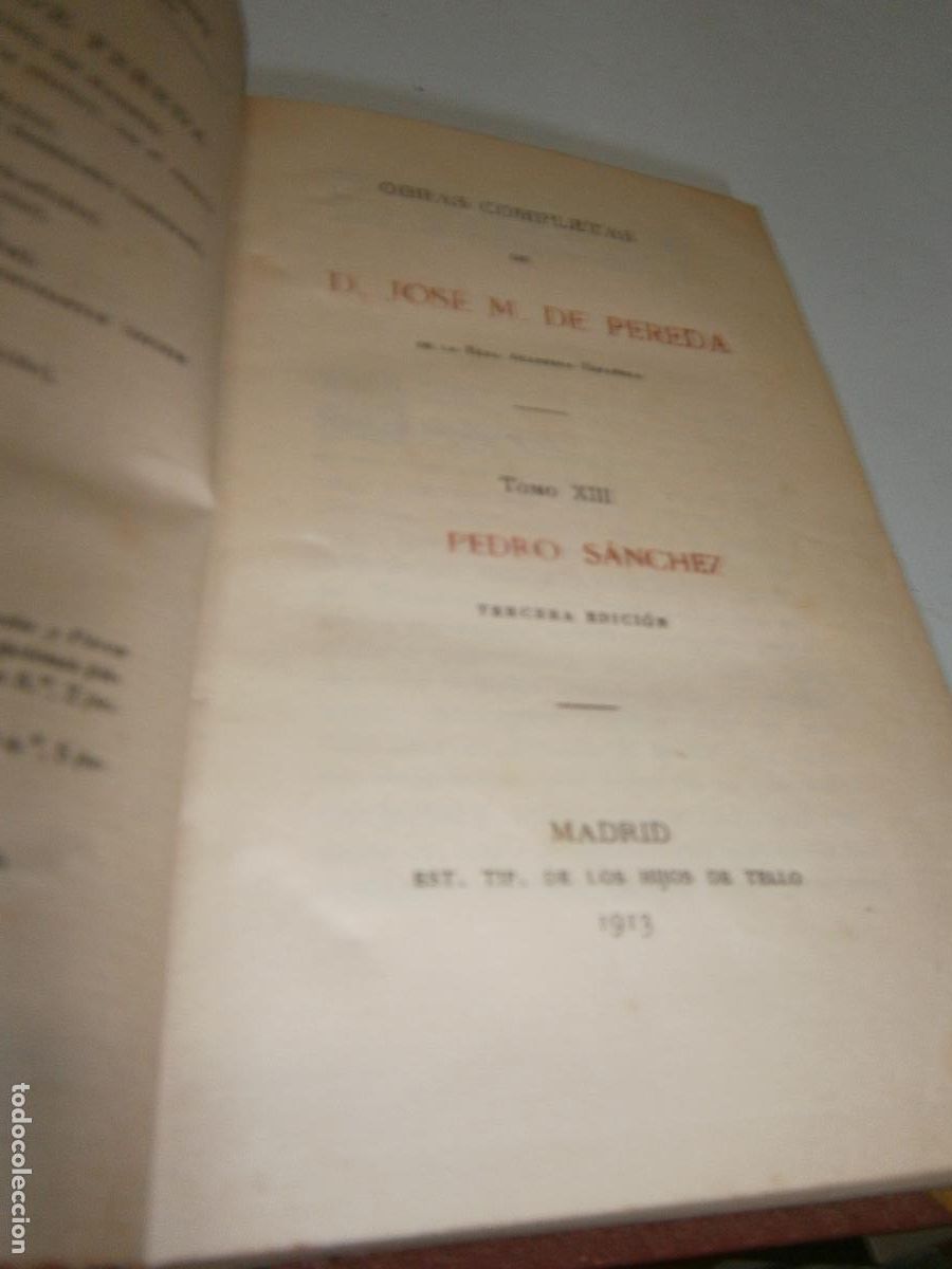 Libros de segunda mano: ANTIGUO LIBRO - PEDRO SANCHEZ - Foto 2