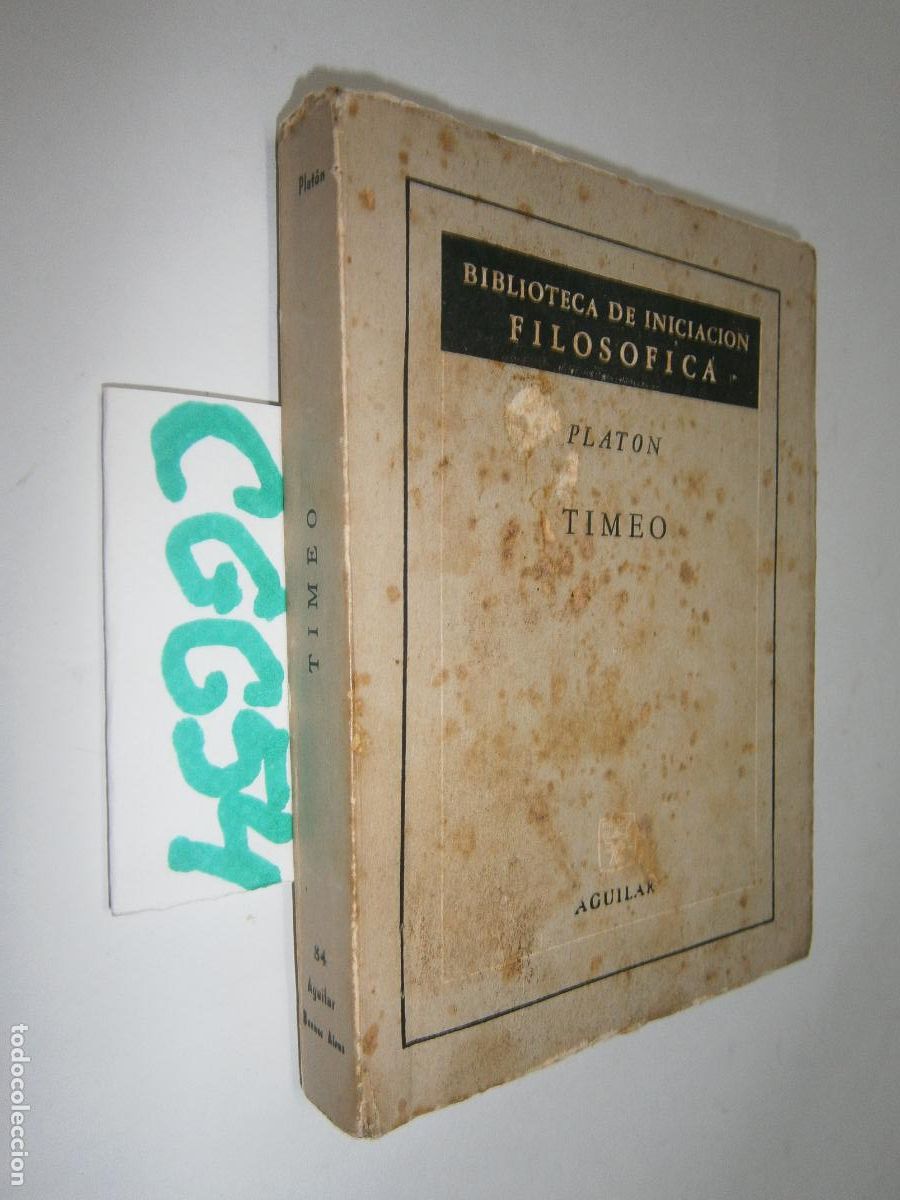 Libros de segunda mano: ANTIGUO LIBRO - PLATON (TIMEO) - Foto 1