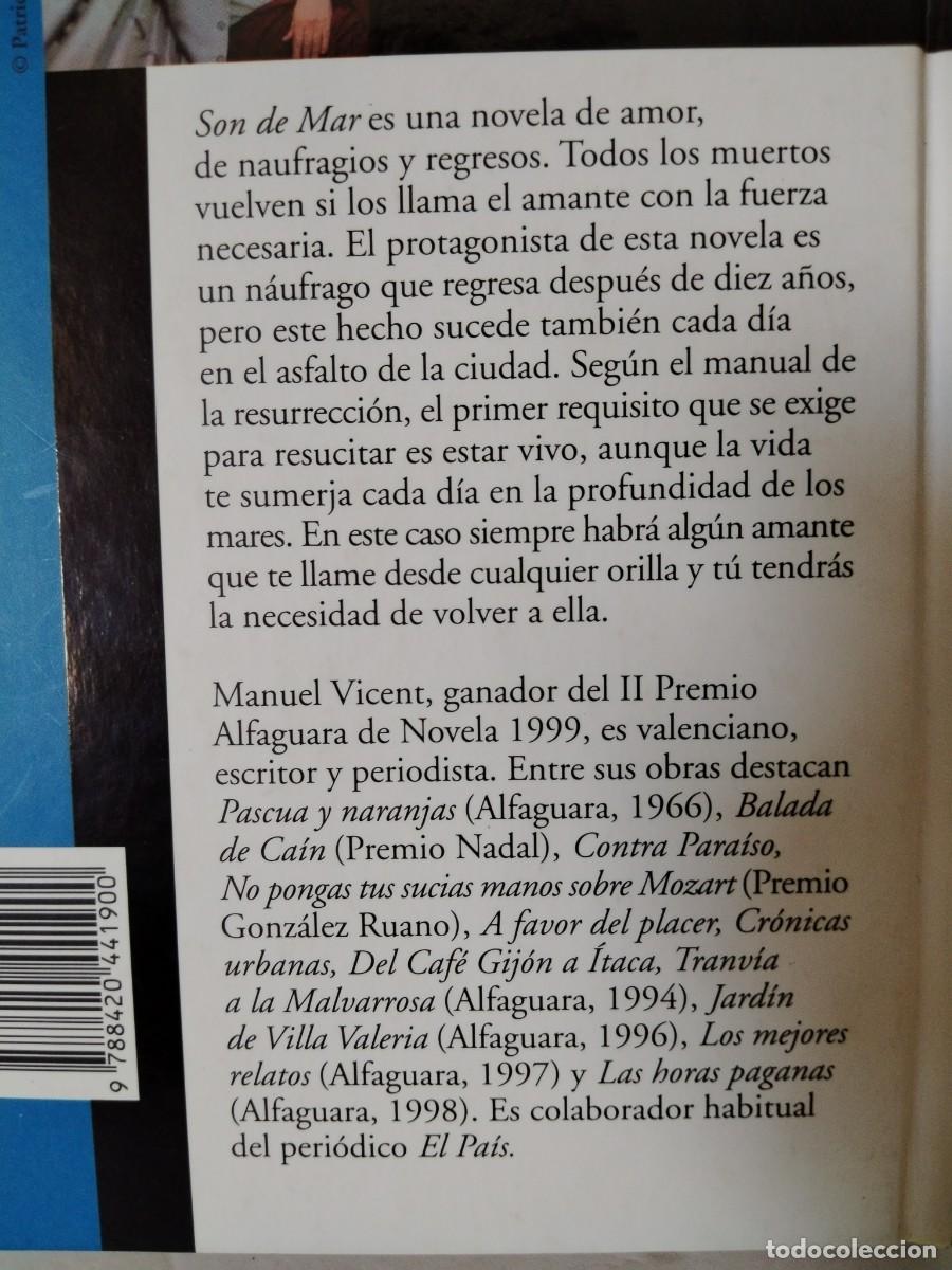 Libros de segunda mano: Son de mar Manuel Vicent - Foto 4