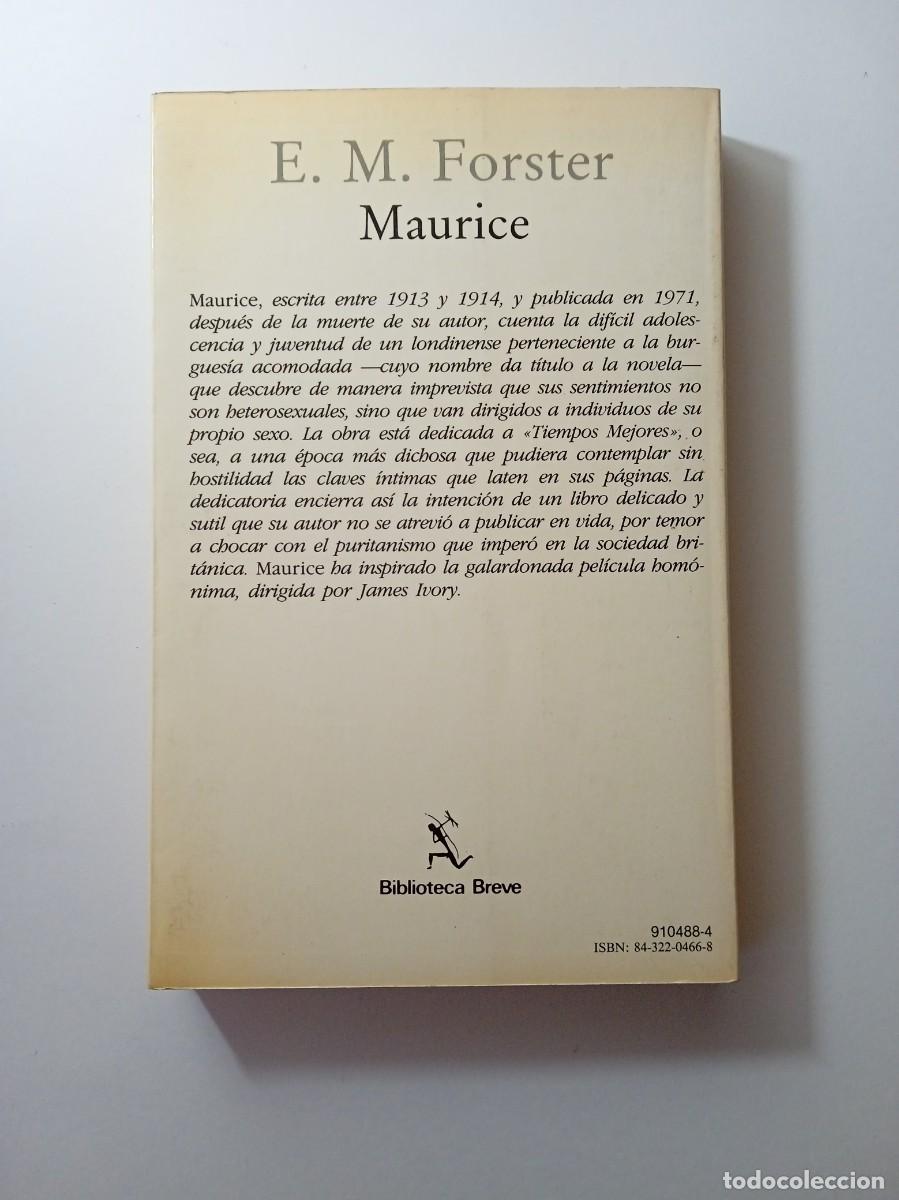 Libros de segunda mano: MAURICE - E. M. FORSTER - SEIX BARRAL - Foto 2