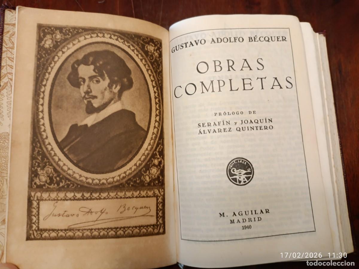 Libros de segunda mano: B&eacute;cquer. Obras completas. AGUILAR - Foto 6