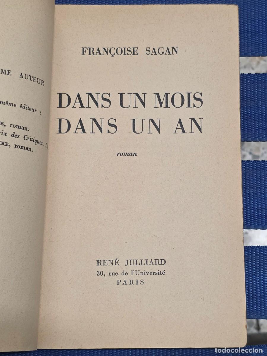 Libros de segunda mano: - Dans Un Mois&eacute;s Dans Un An ( EN FRANCES ) - Foto 2