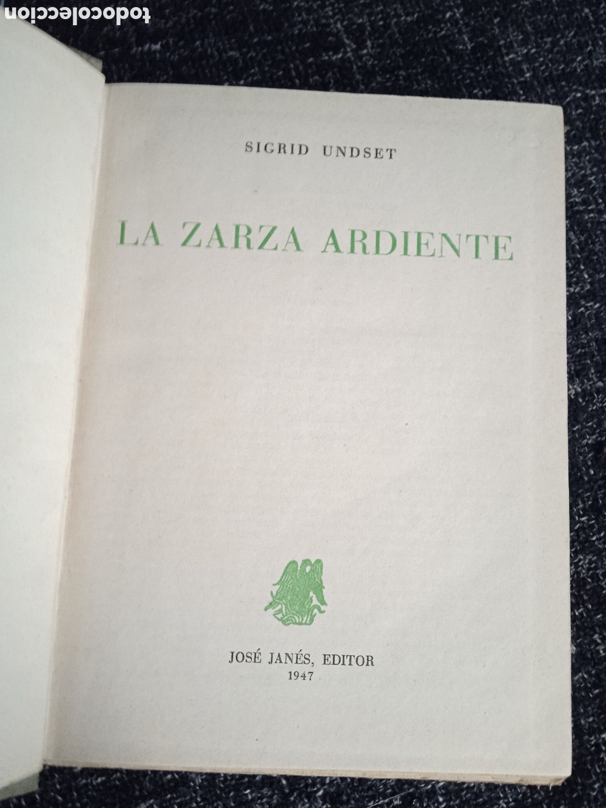 Libros de segunda mano: LA ZARZA ARDIENTE / SIGRID UNDSET - Foto 2