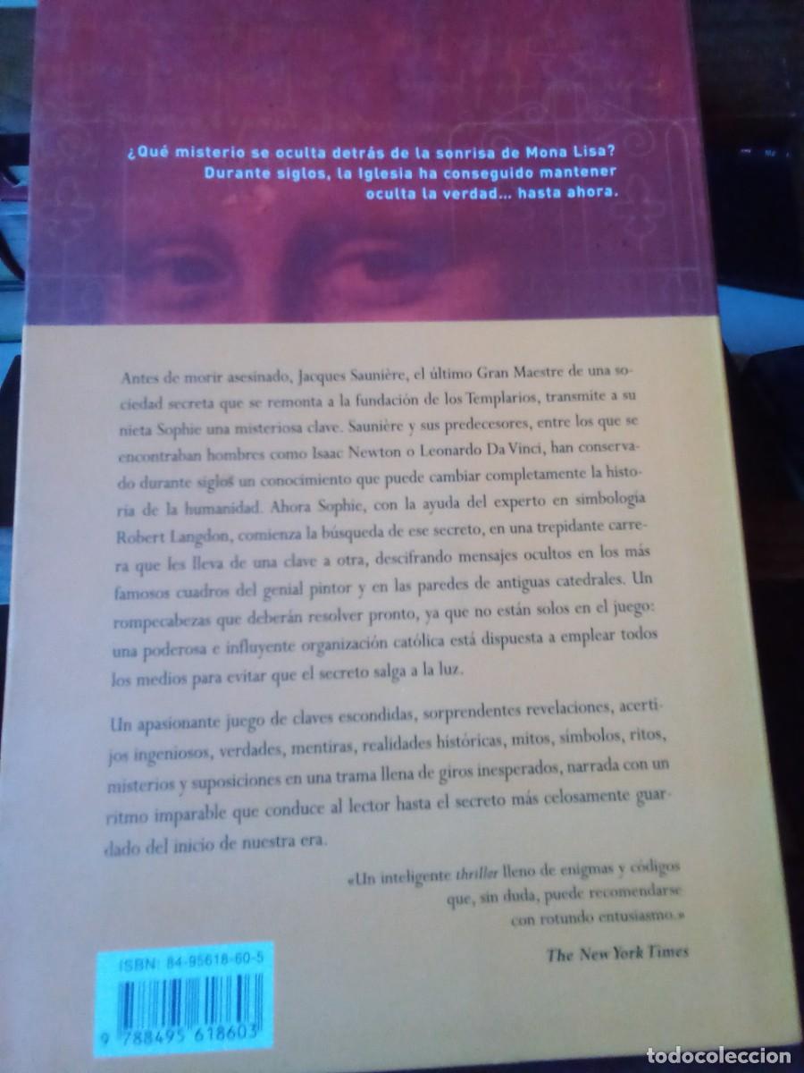 Libros de segunda mano: EL C&Oacute;DIGO DA VINCI DE DAN BROWN - Foto 2