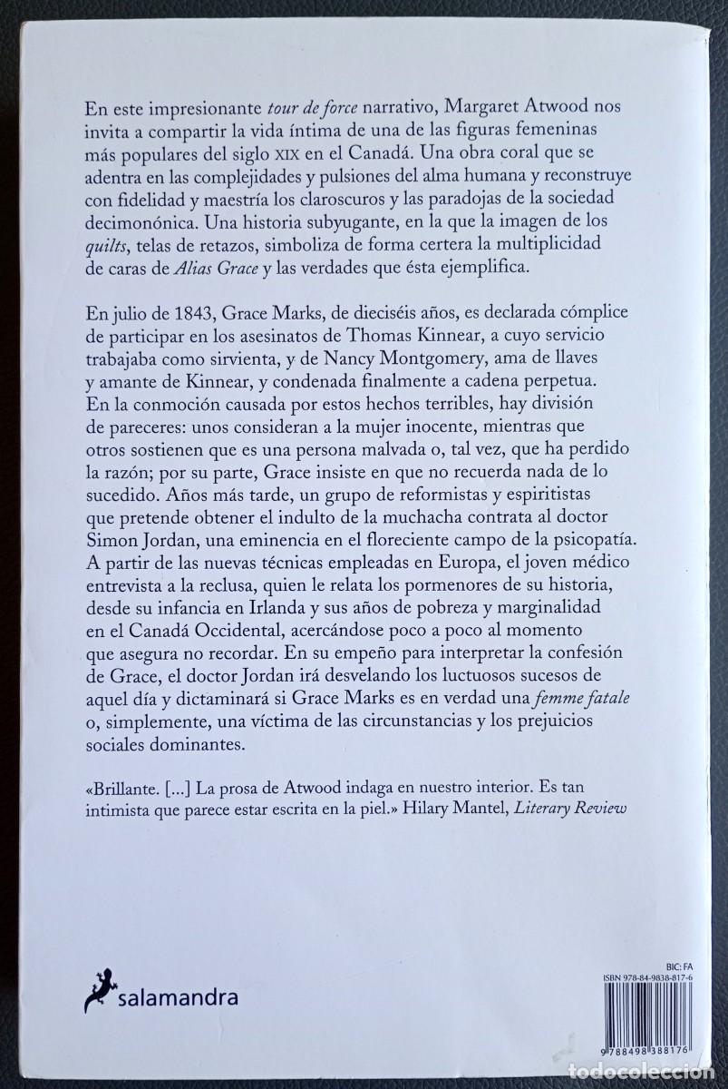 Libros de segunda mano: Margaret Atwood . Alias Grace - Foto 2