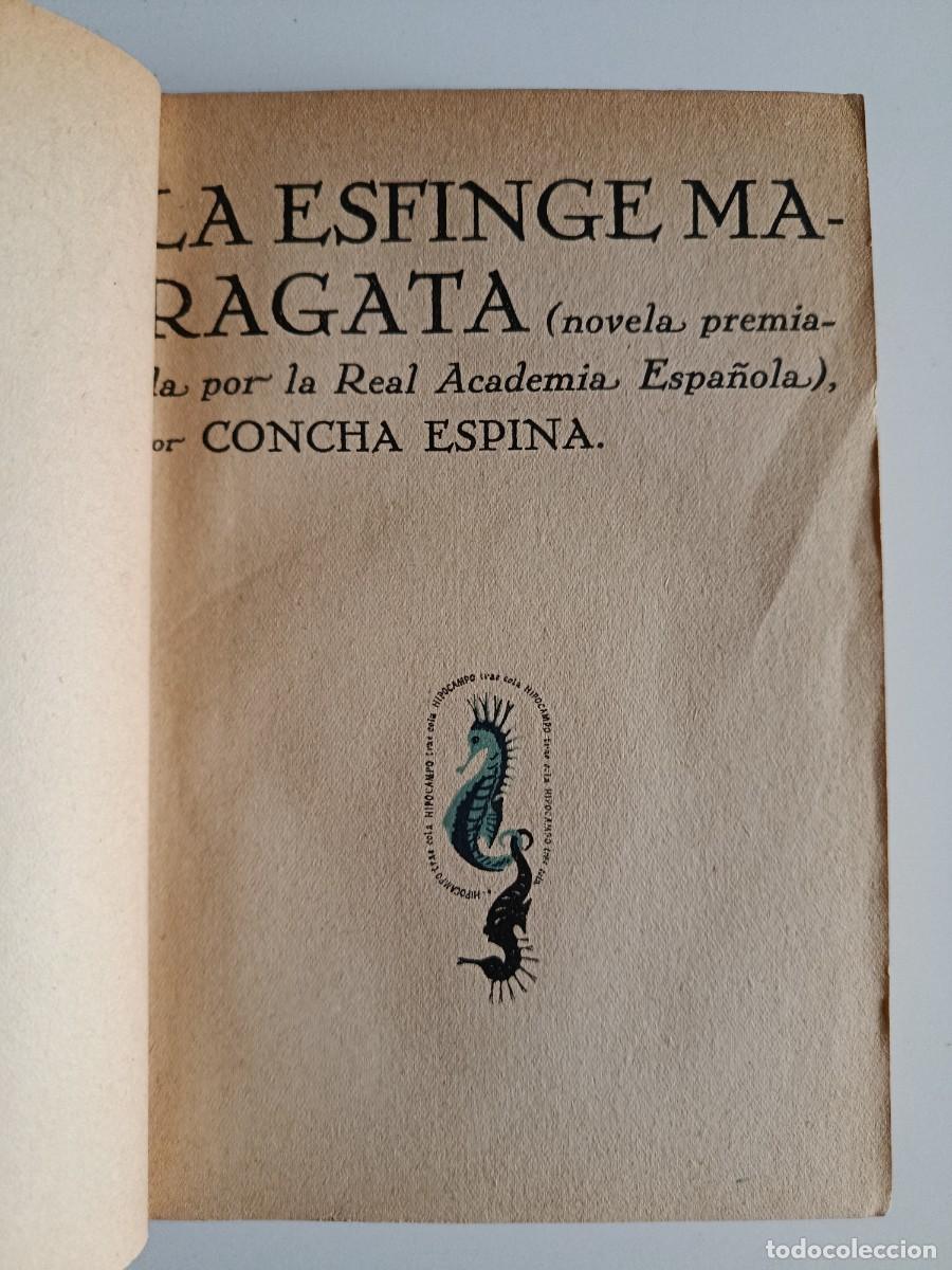 Libros de segunda mano: CONCHA ESPINA. LA ESFINGE MARAGATA. SAMAR&Aacute;N EDICIONES. 1956 - Foto 3