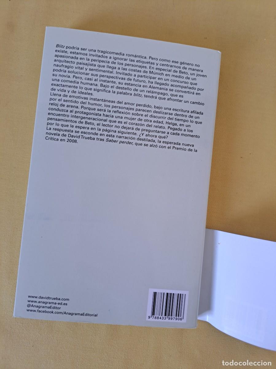 Libros de segunda mano: DAVID TRUEBA - BLITZ - EDICIONES ANAGRAMA 2015 - Foto 3
