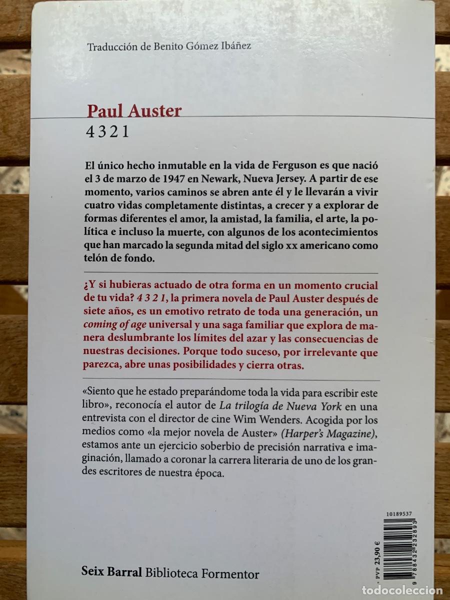 Libros de segunda mano: 4321 de Paul Auster (Bols 47) - Foto 2