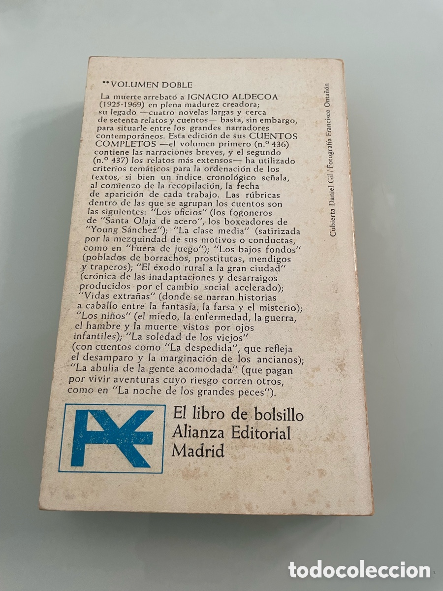 Libros de segunda mano: Cuentos completos 2. Ignacio Aldecoa. Alianza editorial 1973 - Foto 4