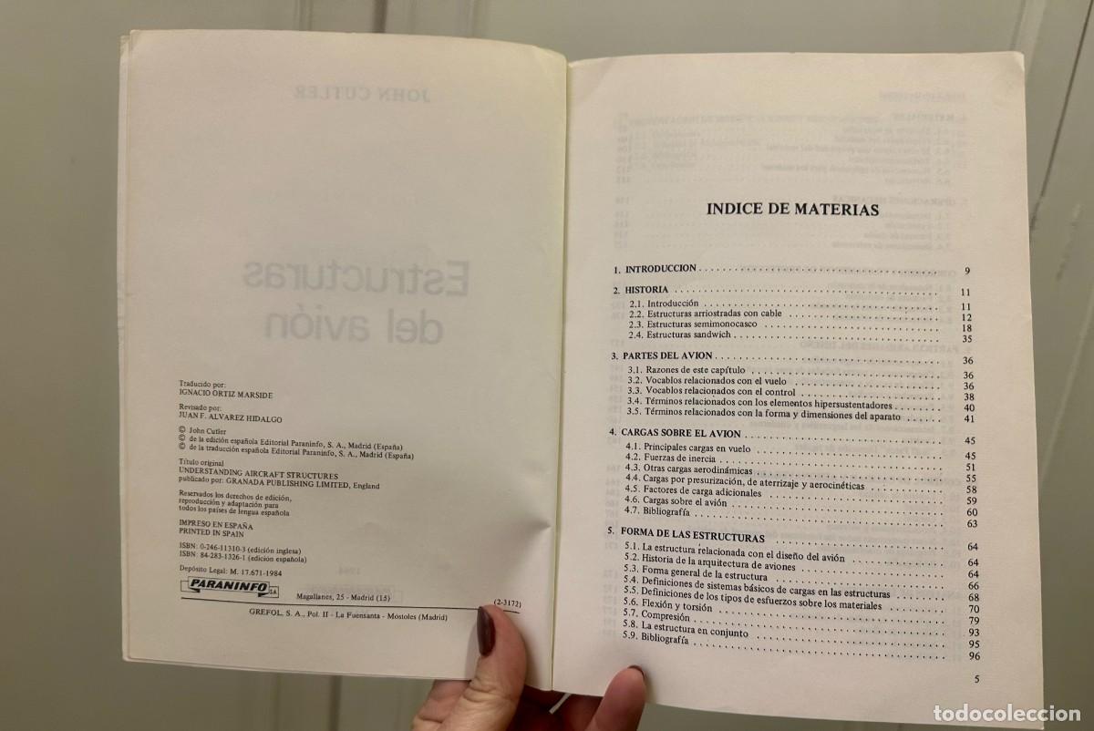 Libros de segunda mano: Estructuras del avi&oacute;n. John Cutler - Foto 2