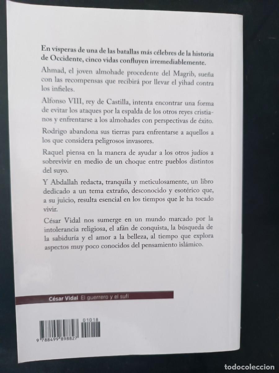 Libros de segunda mano: El guerrero y el suf&iacute; C&eacute;sar Vidal - Foto 2