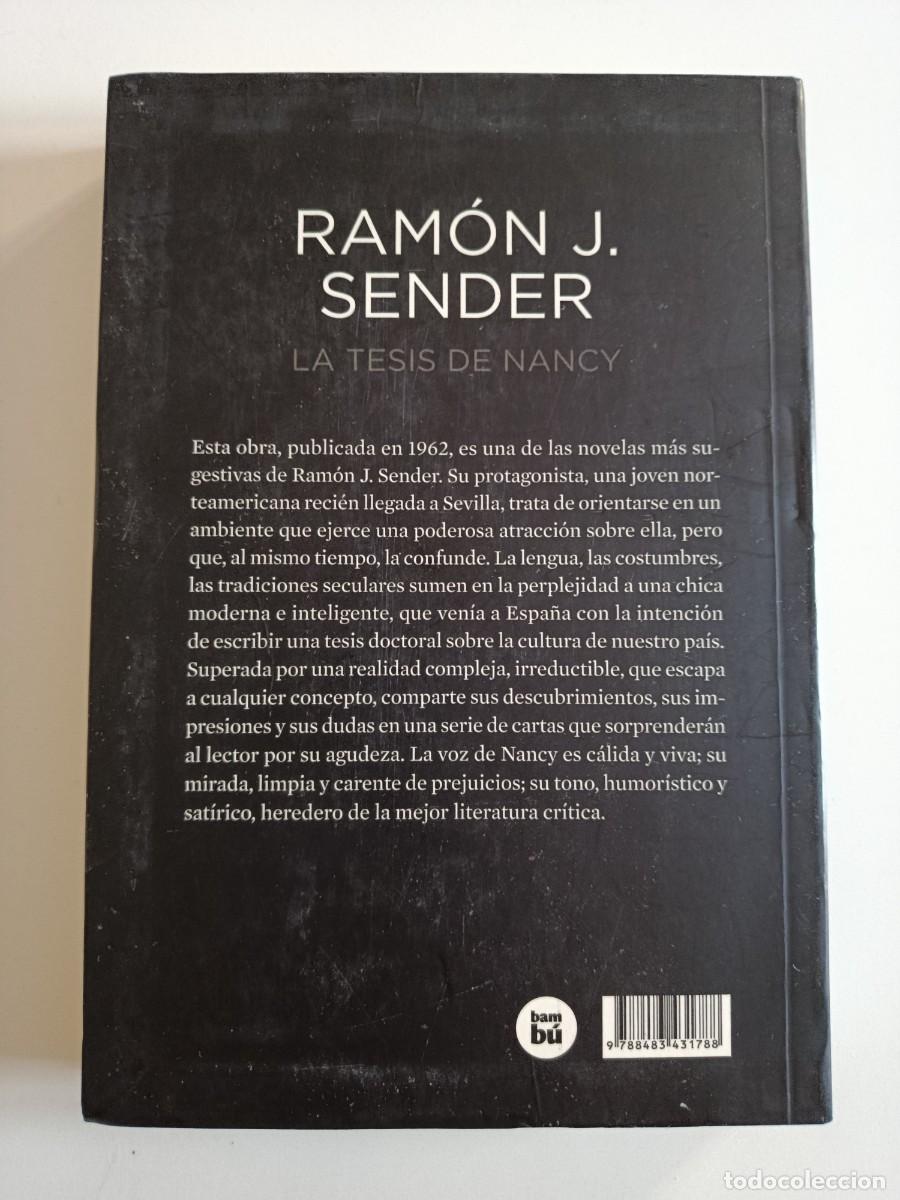 Libros de segunda mano: RAM&Oacute;N J. S&Eacute;NDER. LA TESIS DE NANCY. EDITORIAL BAMB&Uacute;. 2012 - Foto 2