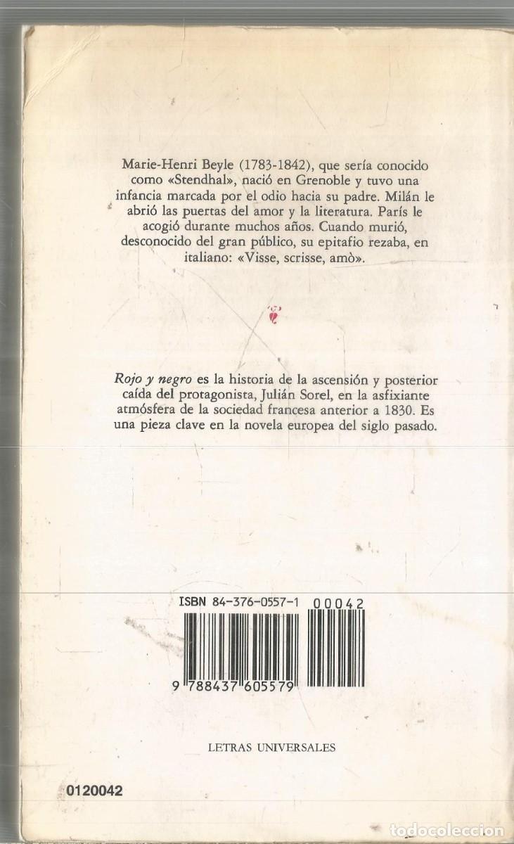 Libros de segunda mano: STENDHAL. ROJO Y NEGRO. CATEDRA - Foto 2