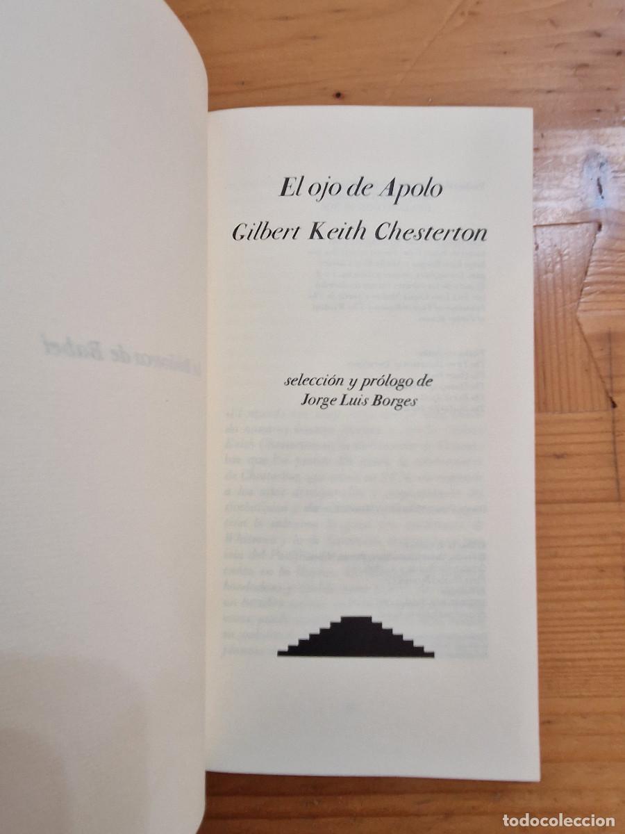 Libros de segunda mano: El ojo de Apolo, de Chesterton - Foto 10