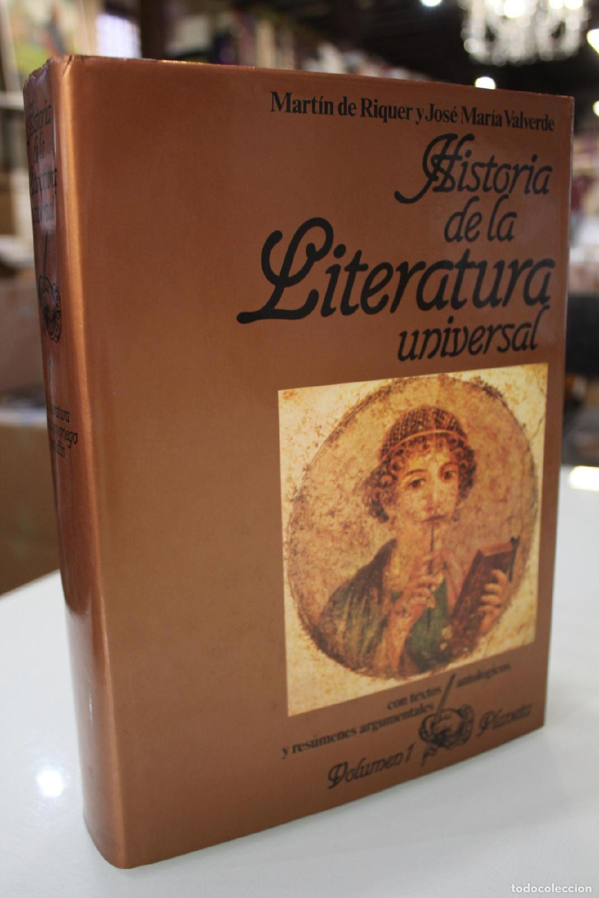 Livres d'occasion: Historia de la Literatura Universal, 1.- La literatura antigua en griego y en lat&iacute;n - MARTIN DE RIQU