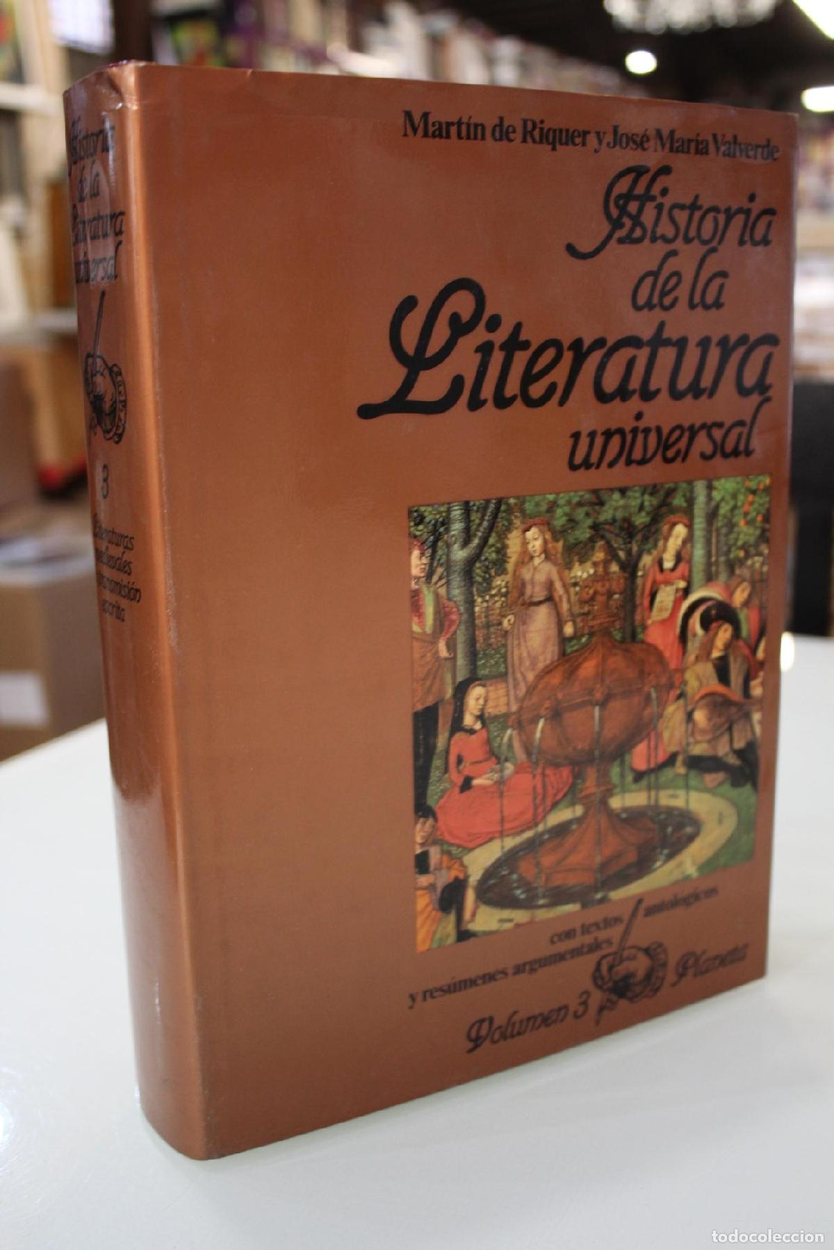 Livres d'occasion: Historia de la Literatura Universal, 3.- Literaturas medievales de transmisi&oacute;n escrita - MARTIN DE R