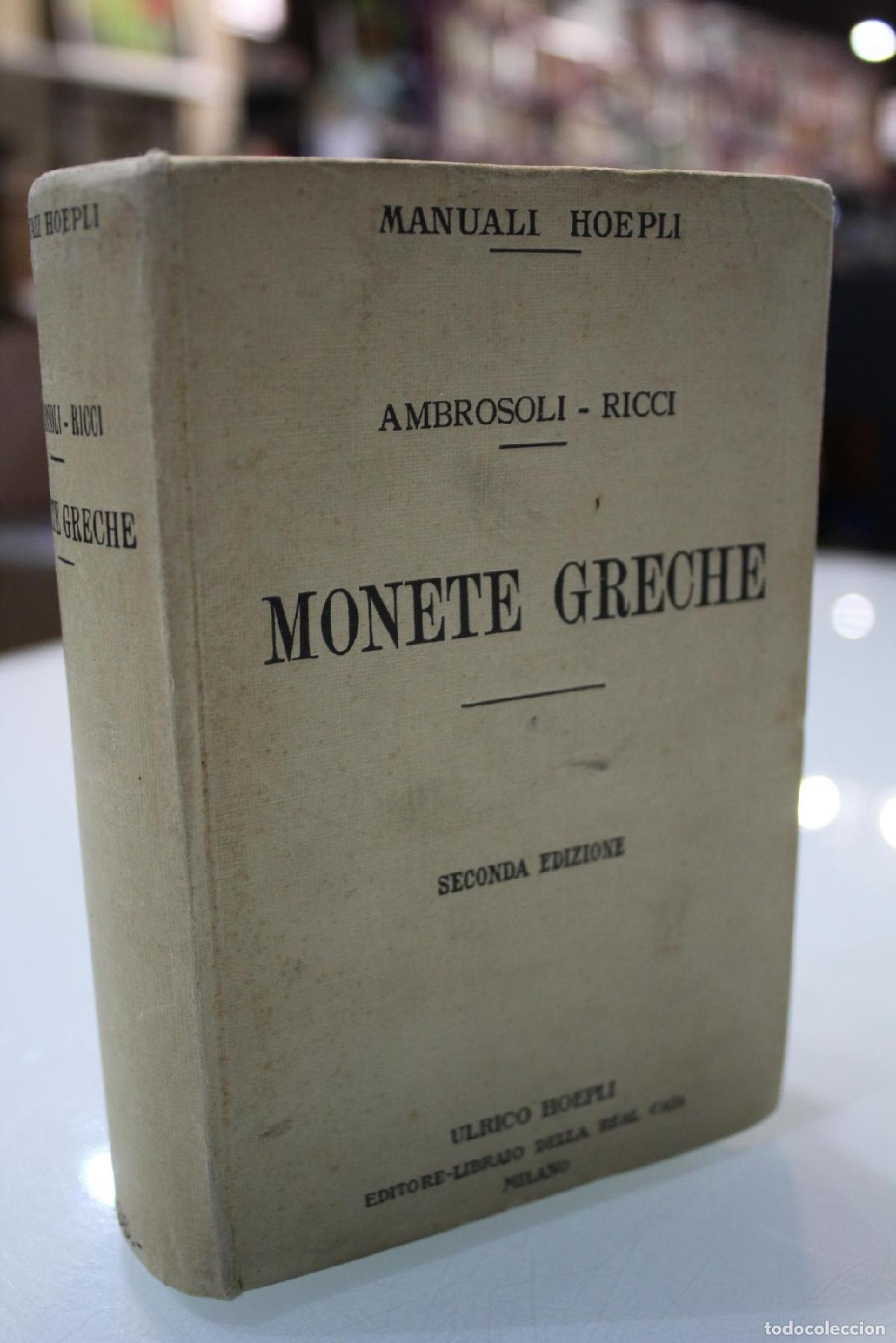 Livres d'occasion: Monete Greche. Manuale Hoepli. - Ambrosoli-Ricci