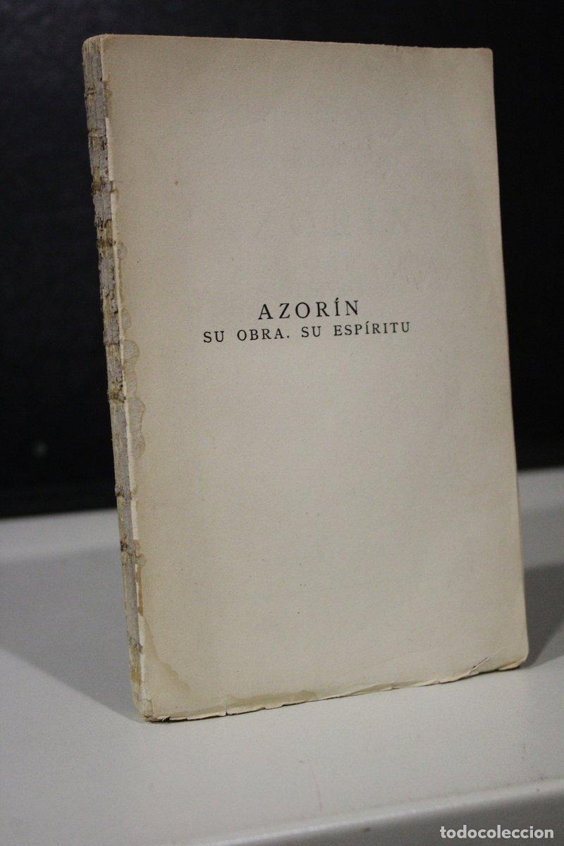 Libros de segunda mano: Azor&iacute;n. Su obra, su esp&iacute;ritu - Villaronga, Luis.