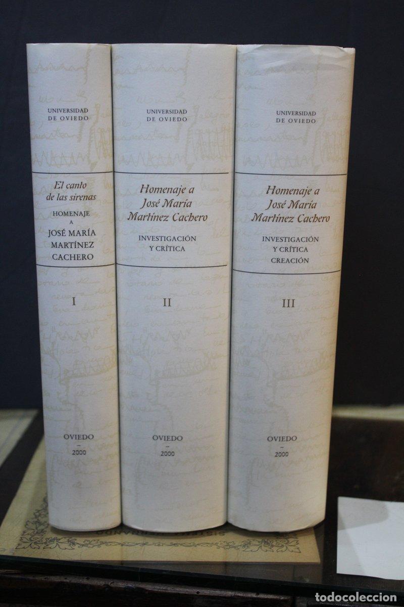 Libri di seconda mano: Homenaje a Jos&eacute; Mar&iacute;a Mart&iacute;nez Cachero.- 3 tomos.- Universidad de Oviedo. - Vv.aa.