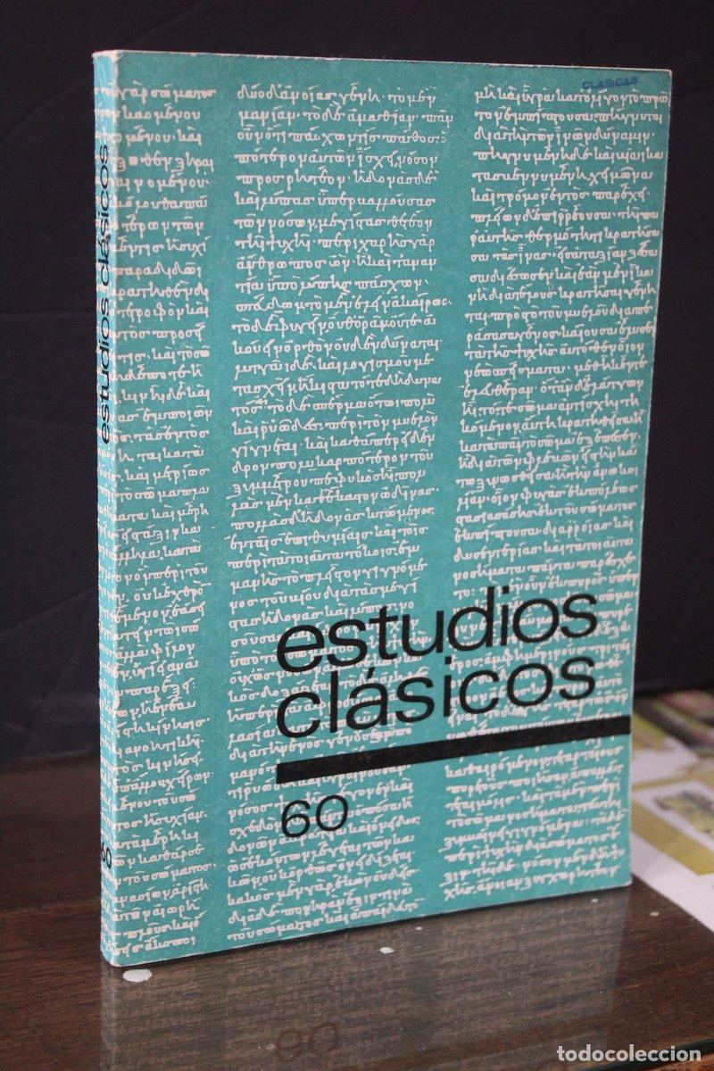 Libri di seconda mano: Estudios cl&aacute;sicos, tomo XIV, mayo de 1970, n&uacute;m. 60. - Vv.aa