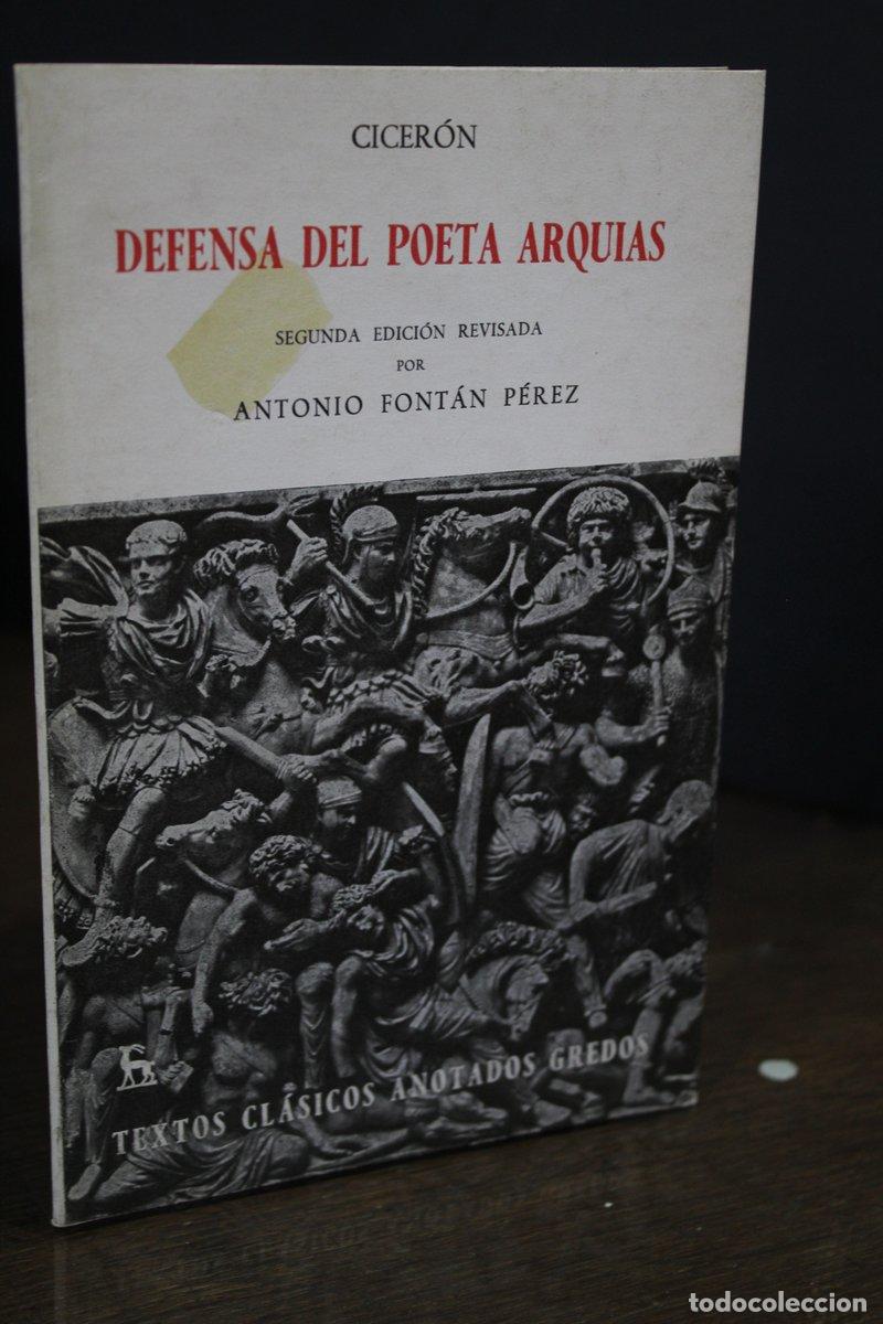 Second hand books: Defensa del poeta Arquias.- Cicer&oacute;n.- Textos Cl&aacute;sicos Anotados Gredos. - Cicer&oacute;n.