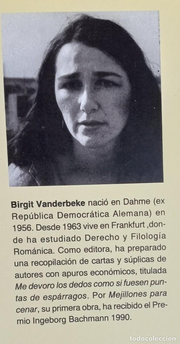 Libros de segunda mano: MEJILLONES PARA CENAR -- BIRGIT VANDERBEKE - Foto 3