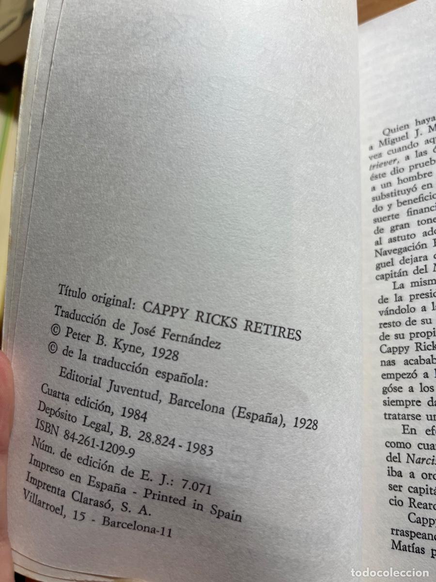 Libros de segunda mano: Libro Cappy Ricks se retira | Peter B Kyne | 1984 - Foto 3