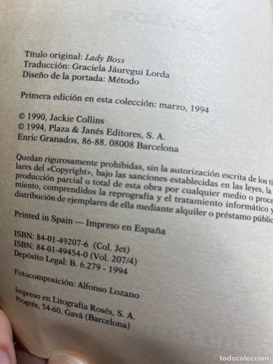 Libros de segunda mano: Libro Lady Boss | Jackie Collins | 1994 - Foto 3