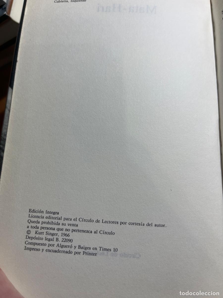 Libros de segunda mano: Libro Mata Hari esp&iacute;a internacional | Kurt Singer | 1966 - Foto 3