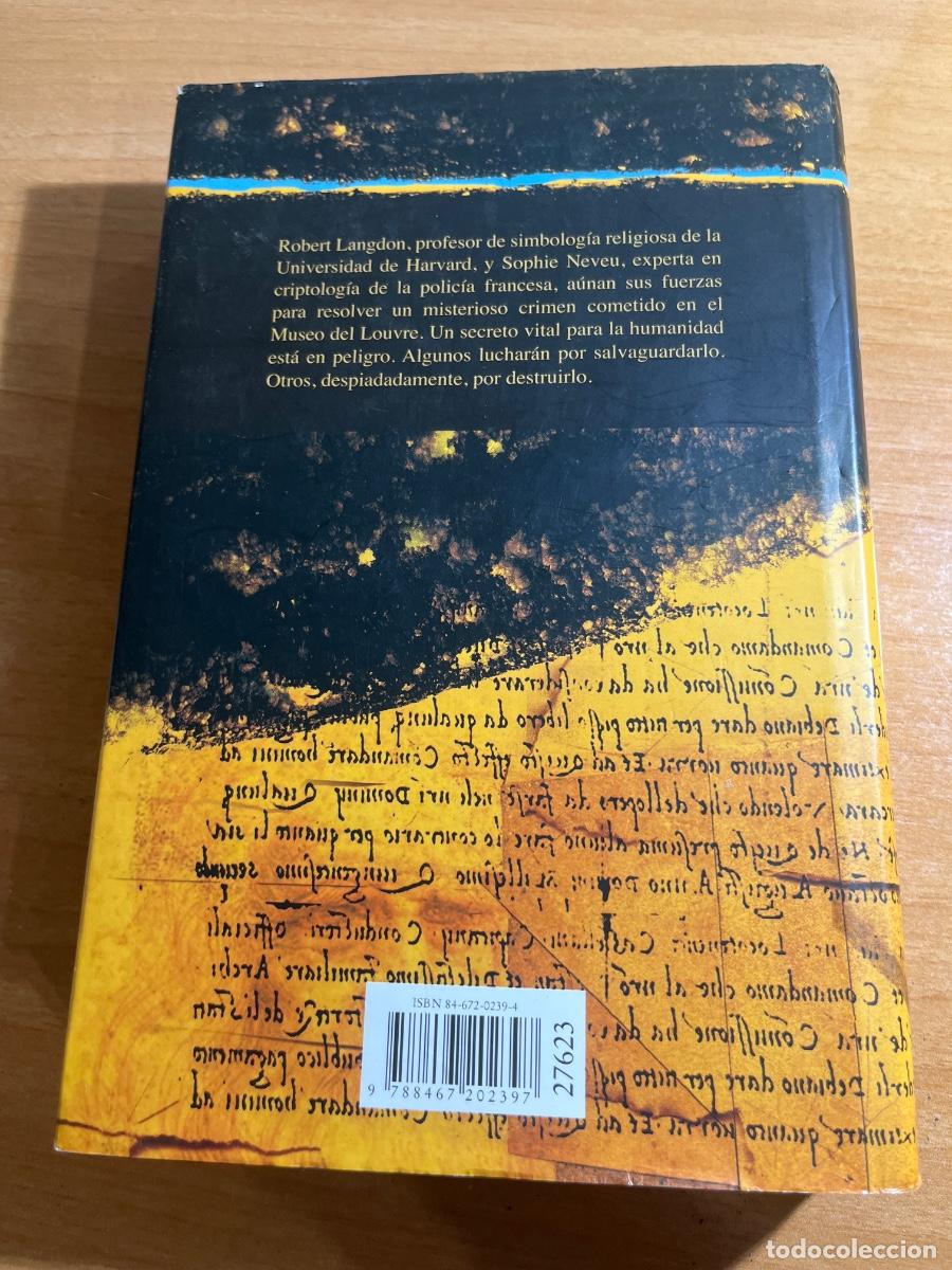 Libros de segunda mano: Libro El c&oacute;digo da Vinci | Dan Brown | 2003 - Foto 2