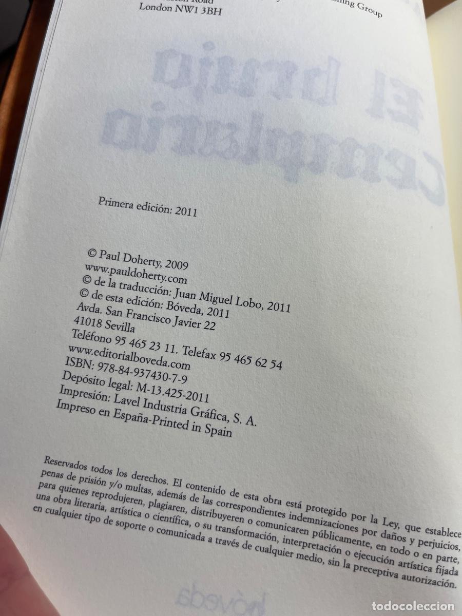 Libros de segunda mano: Libro El brujo templario | Paul Doherty | 2011 - Foto 3