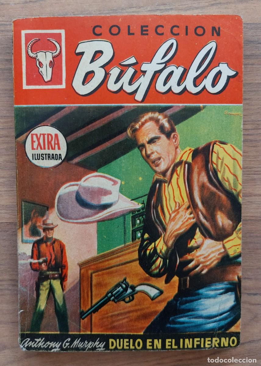 Libros de segunda mano: BUFALO EXTRA ILUSTRADA BRUGUERA OESTE N&ordm; 80-DUELO EN EL INFIERNO (ANTHONY G.MURPHY) NOVELAS-PULP