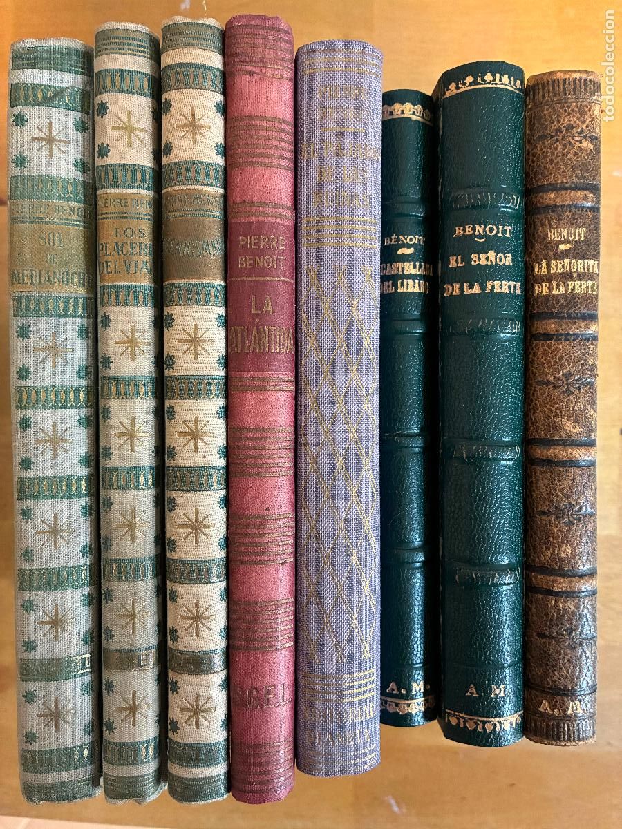 Libros de segunda mano: Lote de ocho libros de Pierre Benoit, los placeres del viaje, sol de media noche, Kcenigsmark ,1 ed