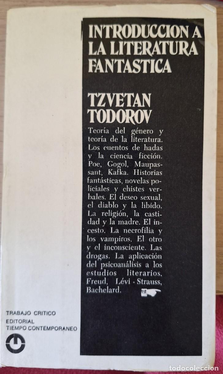 Second hand books: INTRODUCCION A LA LITERATURA FANTASTICA. - TODOROV, Tzvetan.