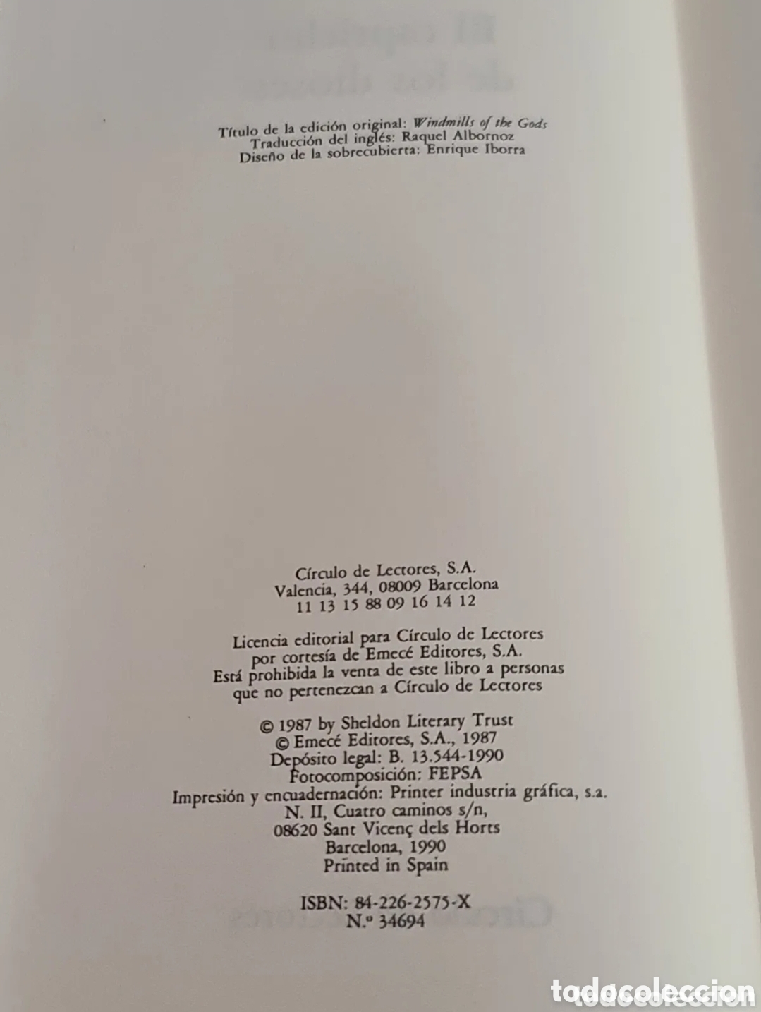 Libros de segunda mano: El capricho de los Dioses - Foto 3