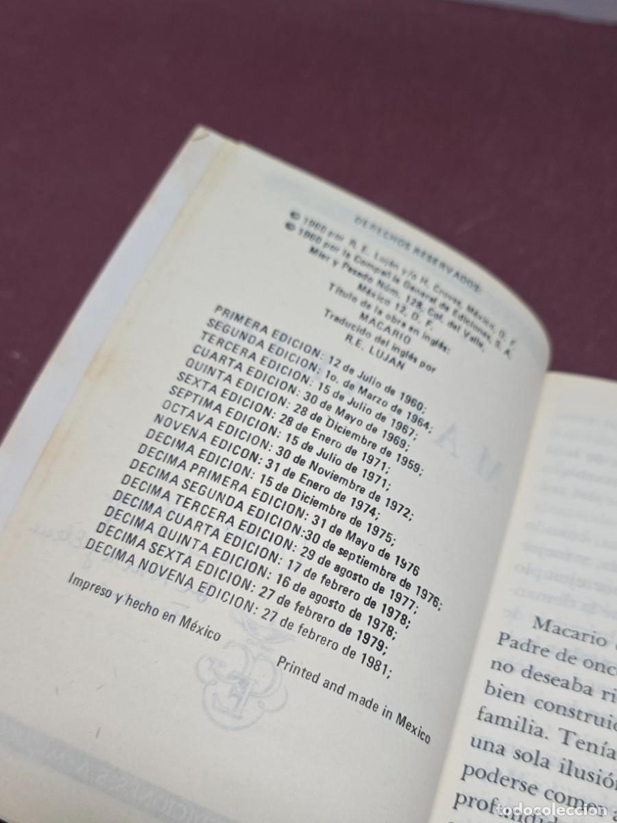 Libros de segunda mano: Macario - Bruno Traven. 1981 - Foto 5